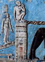 Horus is born in the fountain of the sun of Siwa Oasis