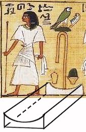 The four sons of Horus emerging from fountain of the sun